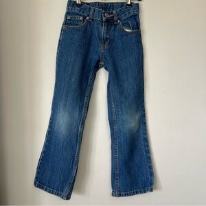 Faded Glory Bootcut Kids Jeans Size 8 Denim Classic Unisex Blue Jeans Winter